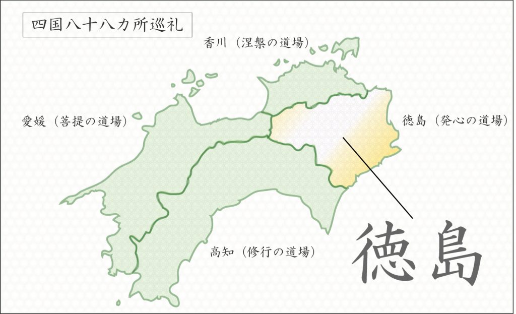 四国88カ所巡礼地図（徳島）